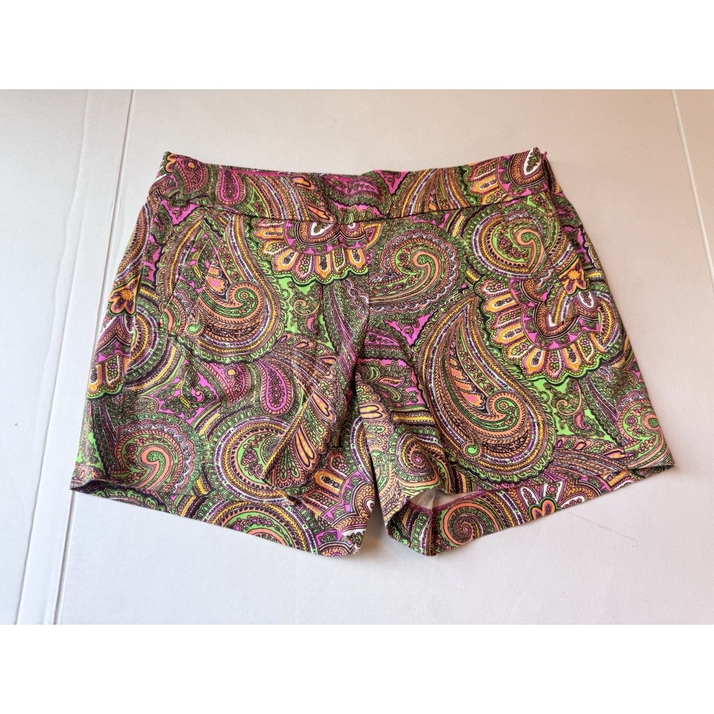 J.Crew Multicolor Festival‎ Paisley Psychedelic Boho Shorts Womens 6